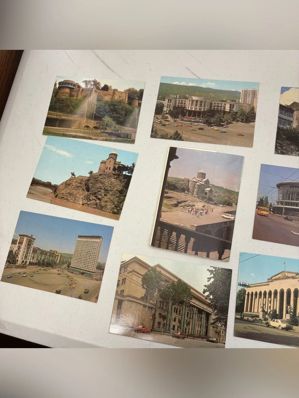 Set of 10 Soviet Tbilisi, Georgia Postcards 1983 ТБИЛИСИ თბილისი Collectible